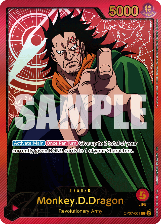 Monkey.D.Dragon - OP07-001 - Leader (Special Alternate Art) - 500 Years In The Future