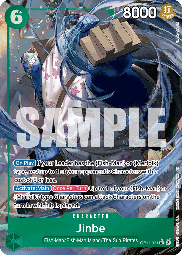 Jinbe - OP11-031 - Super Rare (Alternate Art) - A Fist Of Divine Speed