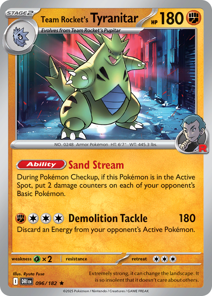 Team Rocket's Tyranitar - 096/182 - Destined Rivals
