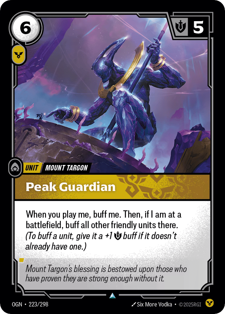 Peak Guardian - 223/298 - Uncommon - Origins