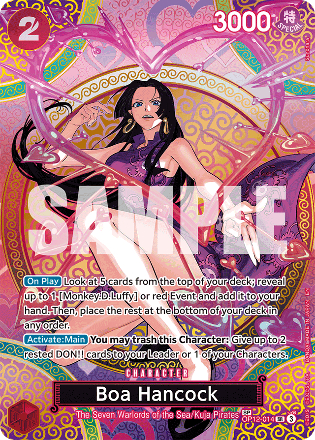 Boa Hancock - OP12-014 - Super Rare (Special Alternate Art) - Legacy of the Master