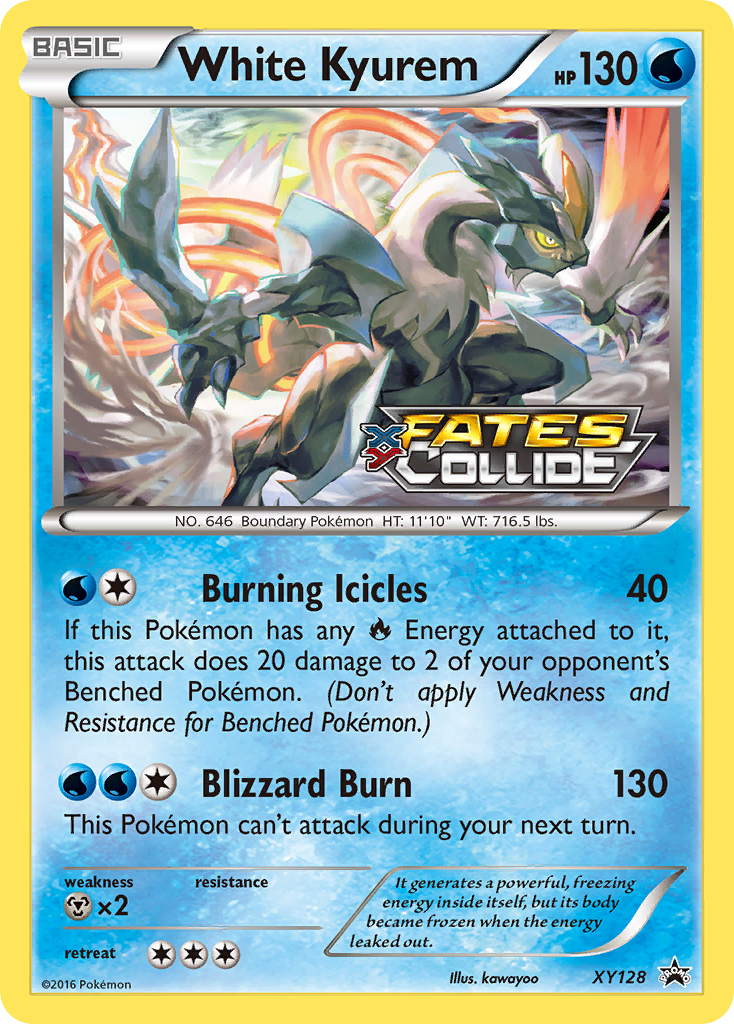 White Kyurem - XY128 - XY Black Star Promos