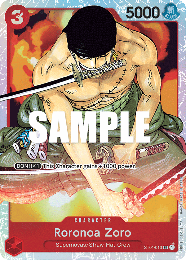 Roronoa Zoro - ST01-013 - Super Rare - Straw Hat Crew