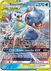 Blastoise & Piplup-GX - 038/236 - Cosmic Eclipse