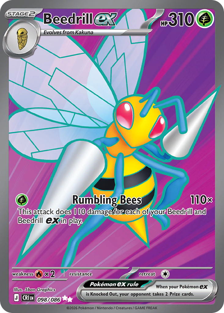 Beedrill ex - 98/86 - Chaos Rising