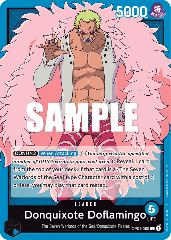 Donquixote Doflamingo - OP01-060 - Leader - Romance Dawn