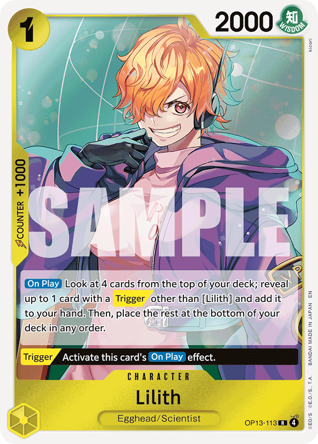 Lilith - OP13-113 - Rare - Carrying On His Will