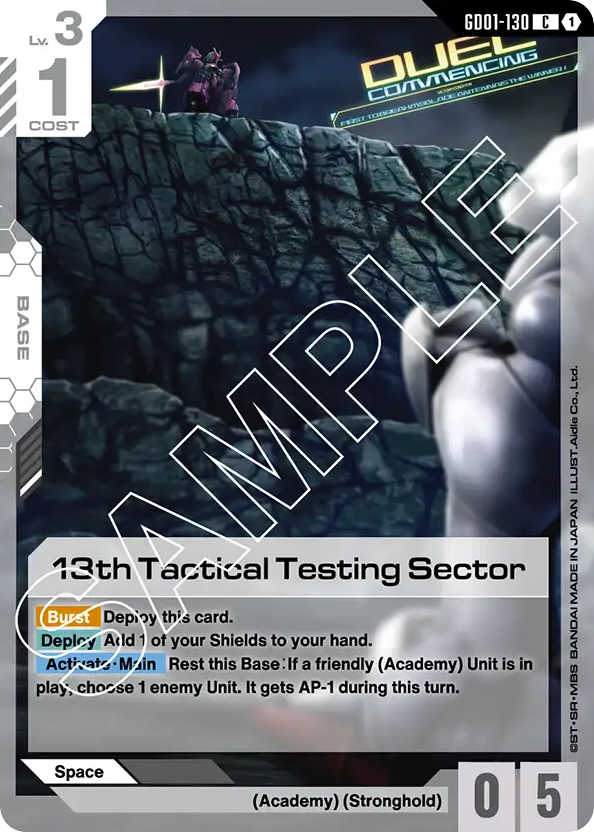 13th Tactical Testing Sector - GD01-130 - Common - Newtype Rising