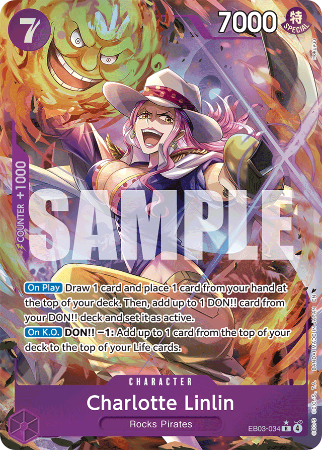 Charlotte Linlin - EB03-034 - Rare (Alternate Art) - Heroines Edition