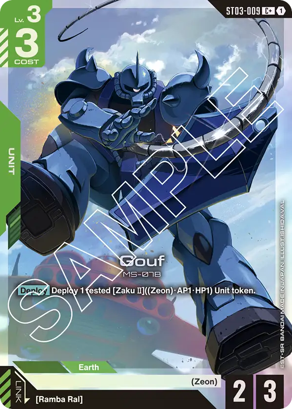 Gouf - ST03-009 - Common (Alternate Art) - Zeon's rush
