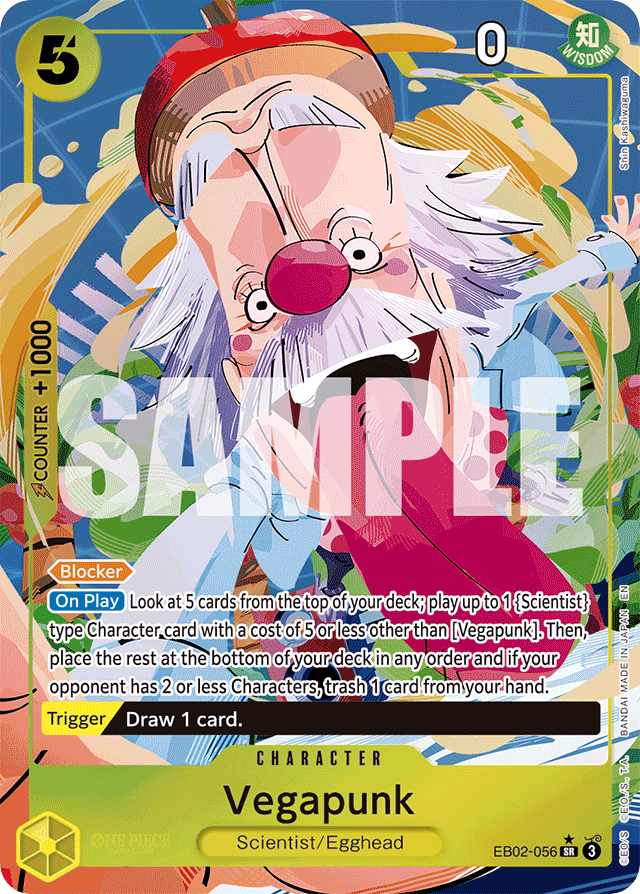 Vegapunk - EB02-056 - Super Rare (Alternate Art) - Anime 25th Collection