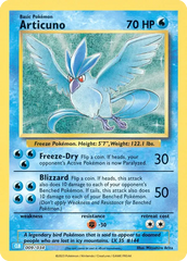Articuno - 09/34 - Pokémon TCG Classic - Blastoise