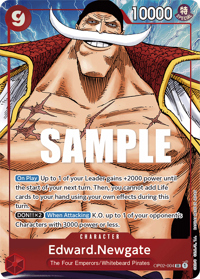 Edward.Newgate - OP02-004 - Super Rare (Alternate Art) - Paramount War