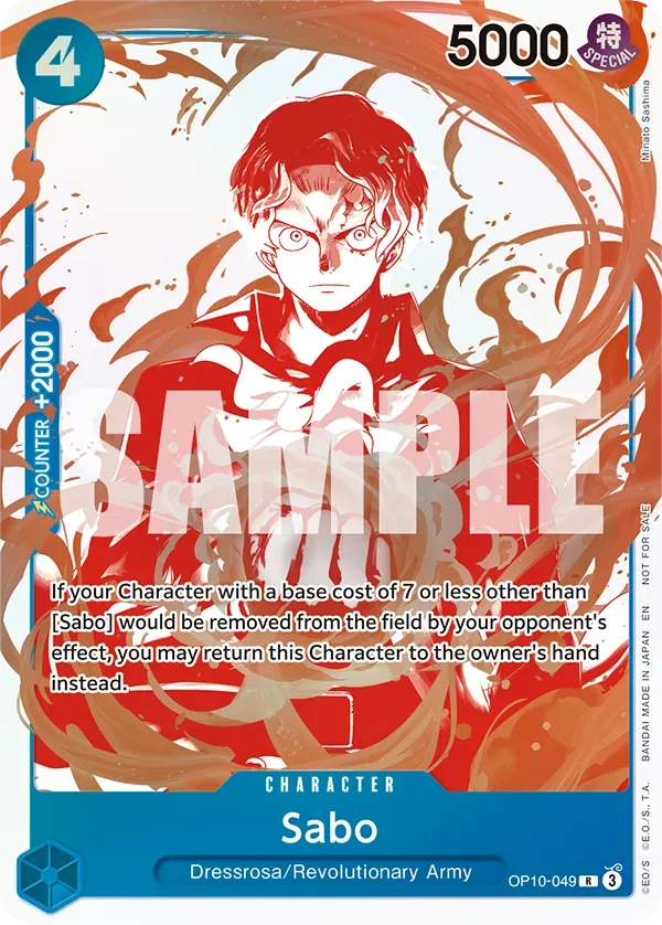 Sabo - OP10-049 - Rare (Third Anniversary Alt Art) - Royal Blood