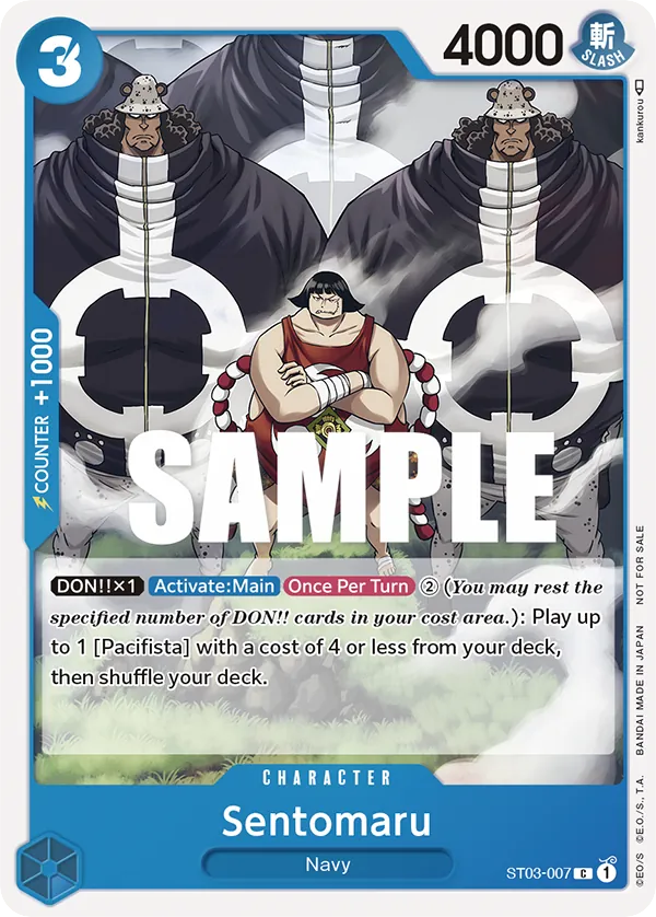 Sentomaru - ST03-007 - Common (Tournament Pack Vol3Alt Art) - The Seven Warlords of the Sea