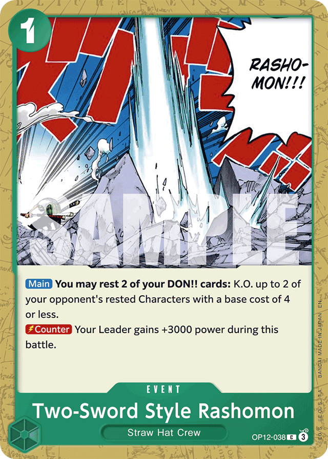 Two-Sword Style Rashomon - OP12-038 - Common - Legacy of the Master