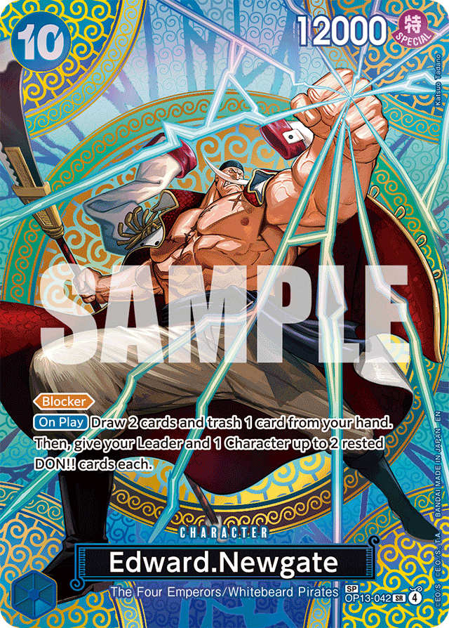 Edward.Newgate - OP13-042 - Super Rare (Special Alternate Art) - Carrying On His Will