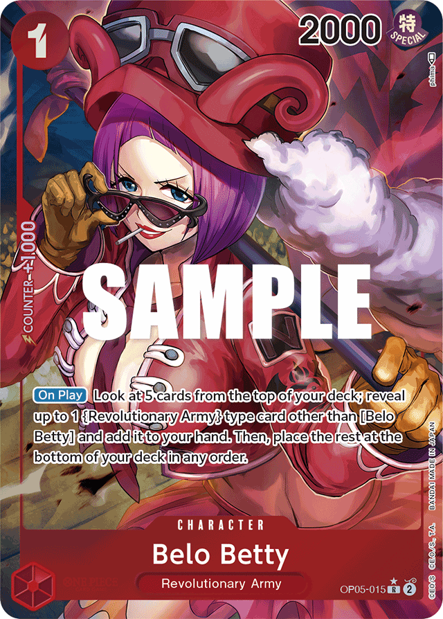 Belo Betty - OP05-015 - Rare (Alternate Art) - Awakening of the New Era