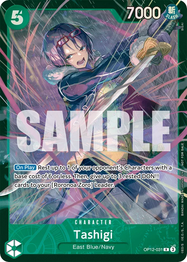 Tashigi - OP12-031 - Rare (Store Treasure Cup Alt Art) - Legacy of the Master