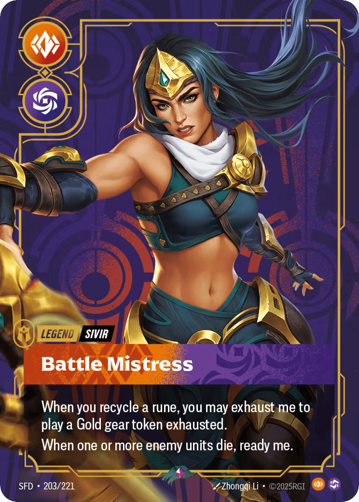 Battle Mistress - 203/221 - Rare - Spiritforged