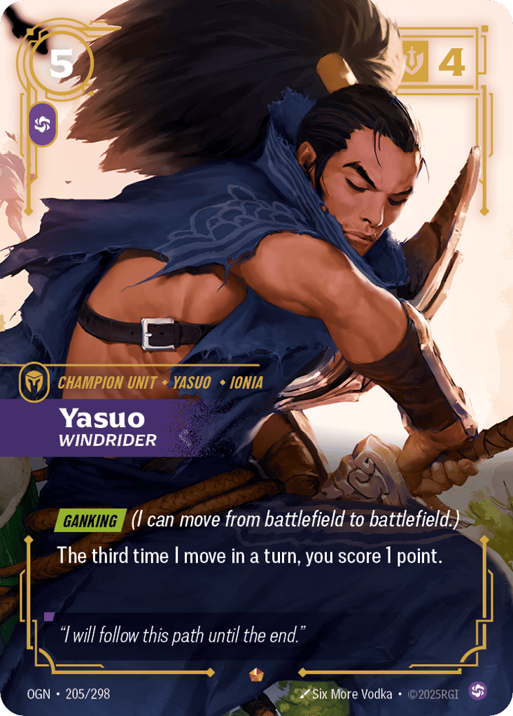Yasuo, Windrider - 205/298 - Epic - Origins