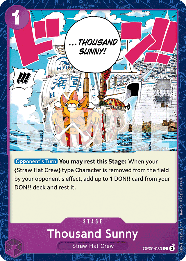 Thousand Sunny - OP09-080 - Common - Emperors In The New World