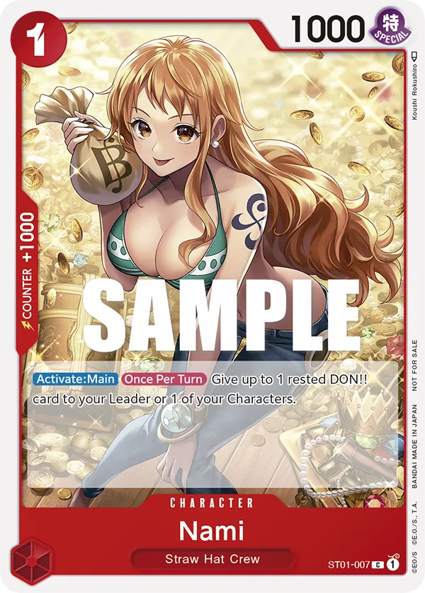 Nami - ST01-007 - Unknown (Tournament Pack Vol3Alt Art) - Straw Hat Crew