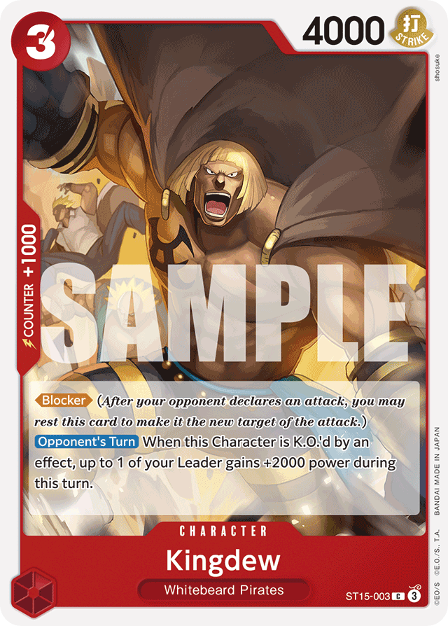 Kingdew - ST15-003 - Common - RED Edward.Newgate