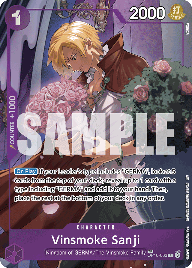 Vinsmoke Sanji - OP10-063 - Rare (Treasure Rare) - Royal Blood
