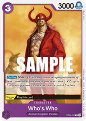 Who's.Who - ST04-010 - Common (Tournament Pack Vol3Alt Art) - Animal Kingdom