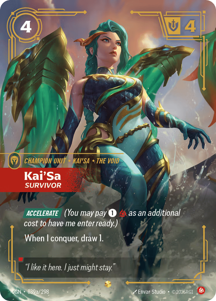 Kai'sa, Survivor - 039a/298 - Showcase - Origins