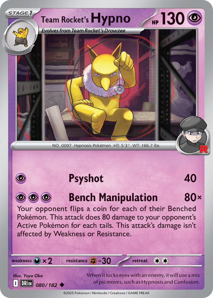 Team Rocket's Hypno - 080/182 - Destined Rivals