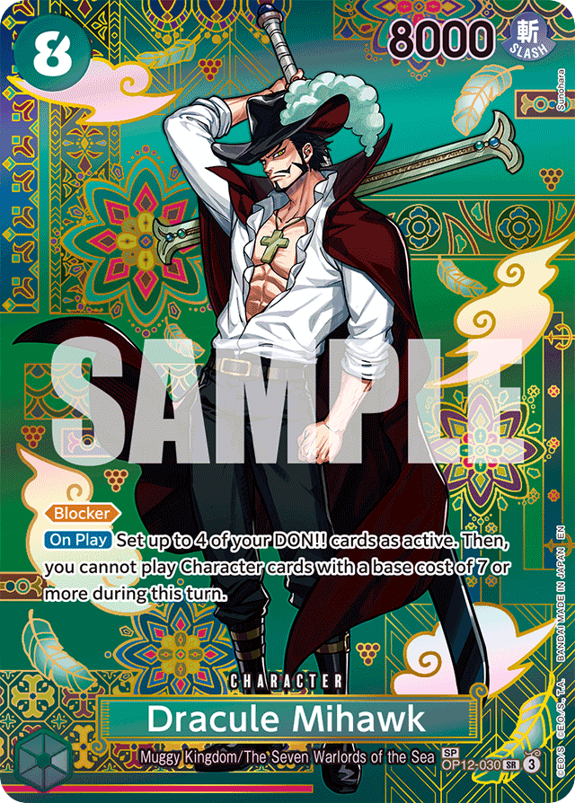 Dracule Mihawk - OP12-030 - Super Rare (Special Alternate Art) - Legacy of the Master