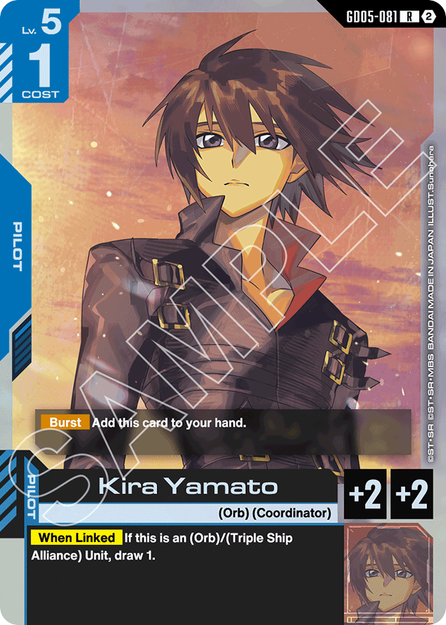 Kira Yamato - GD05-081 - Rare - Freedom Ascension