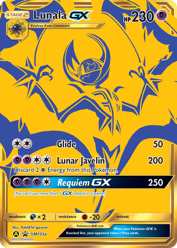 Lunala-GX - SM103a - SM Black Star Promos