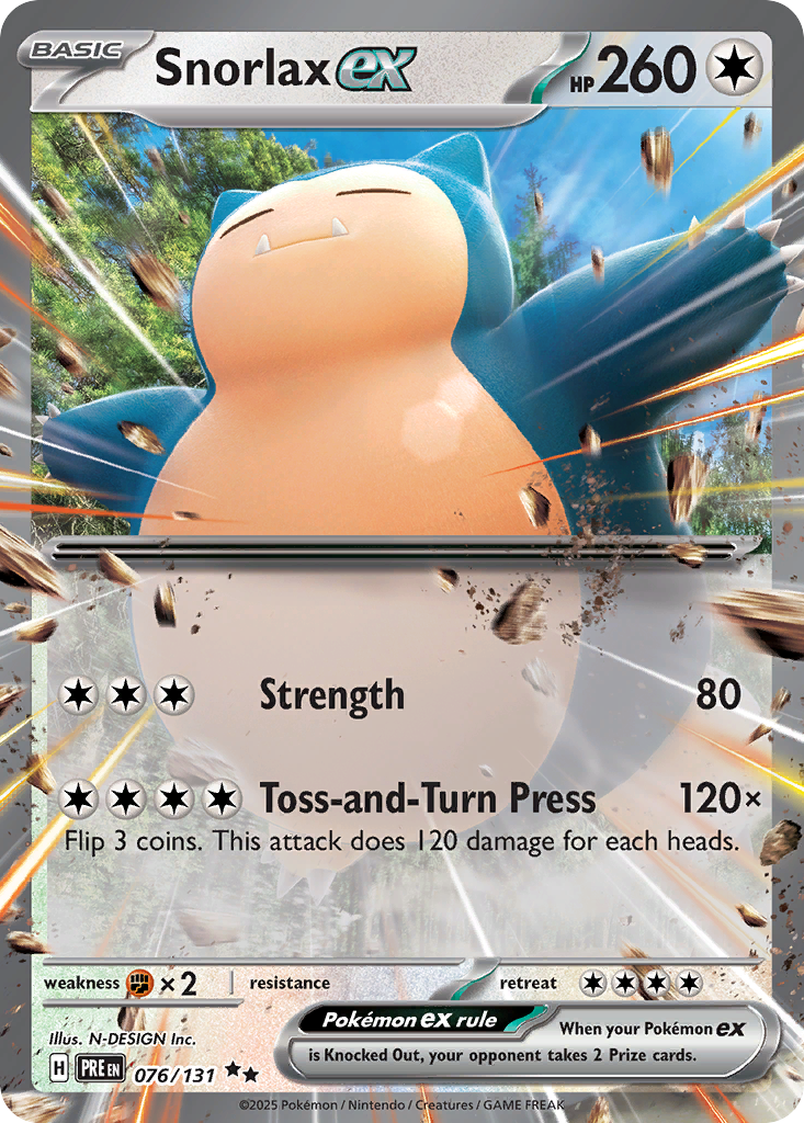 Snorlax ex - 076/131 - Prismatic Evolutions