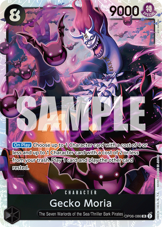 Gecko Moria - OP06-086 - Super Rare - Wings of the Captain