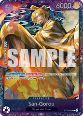 San-Gorou - ST18-003 - Common (Treasure Cup Alt Art) - PURPLE Monkey.D.Luffy