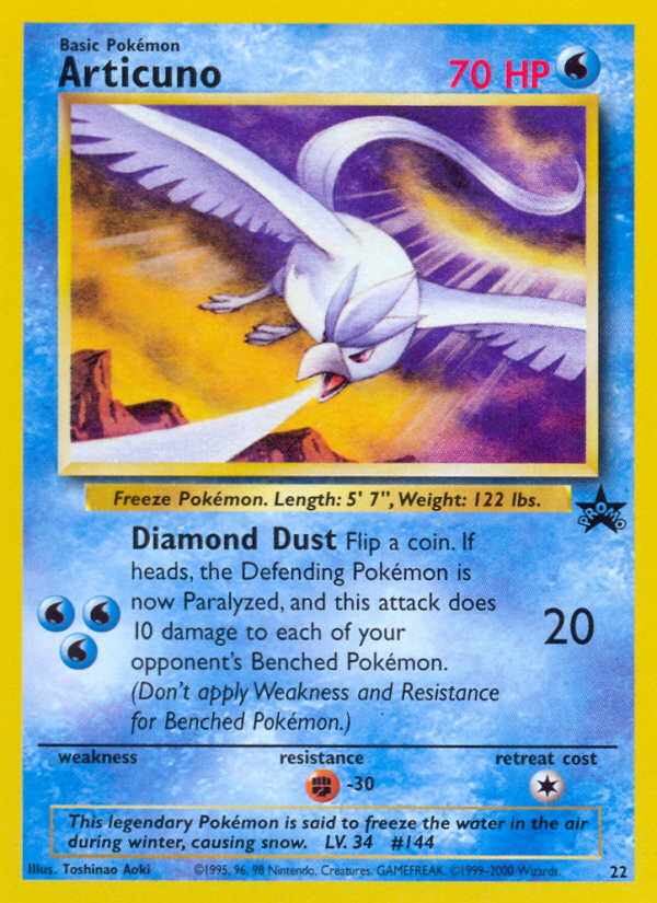 Articuno - 22 - Wizards Black Star Promos