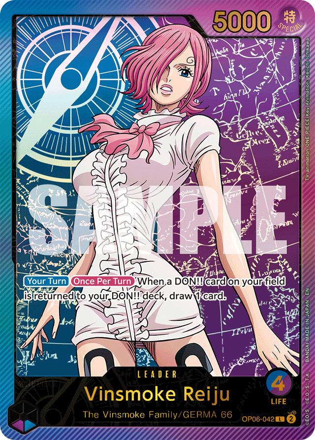 Vinsmoke Reiju - OP06-042 - Leader (Special Alternate Art) - Wings of the Captain