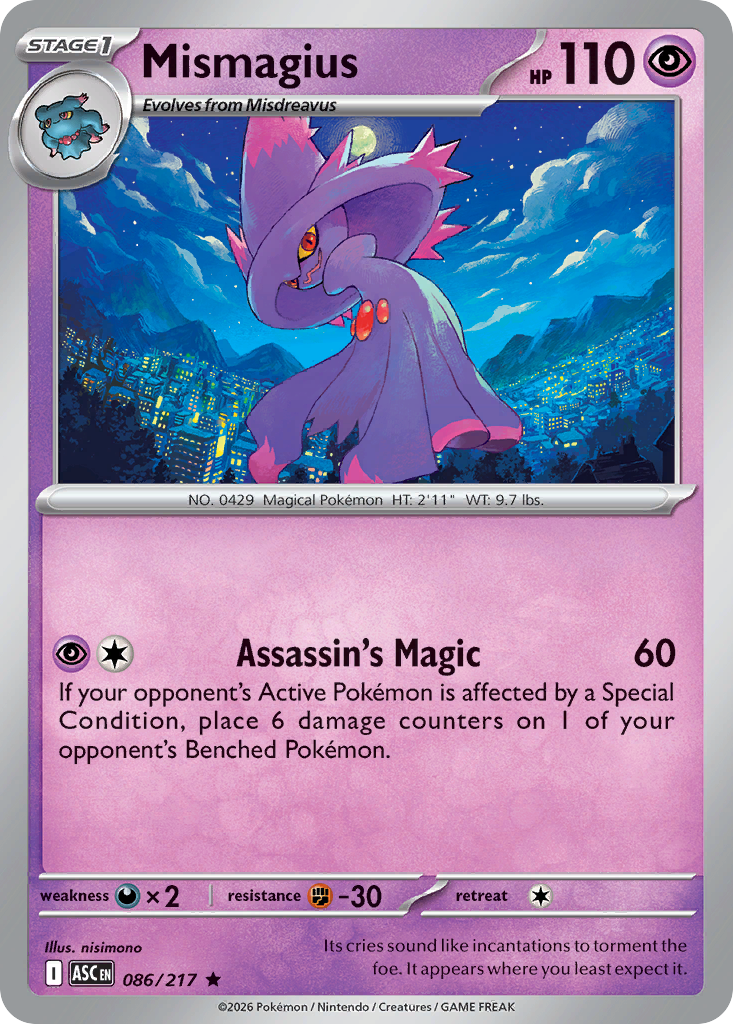 Mismagius - 086/217 - Ascended Heroes