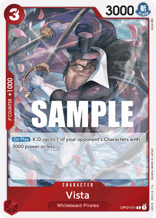 Vista - OP02-011 - Rare - Paramount War