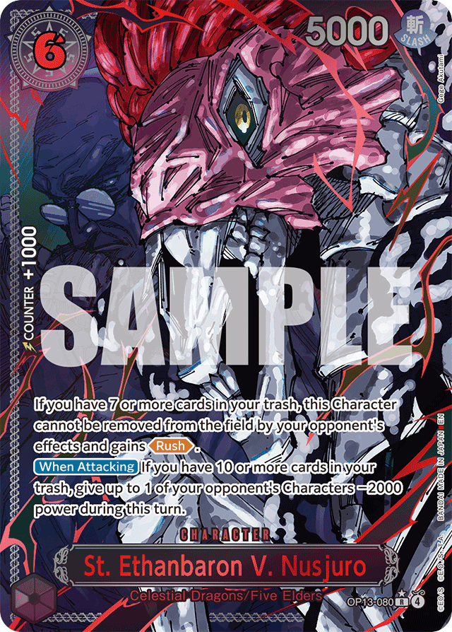St. Ethanbaron V. Nusjuro - OP13-080 - Rare (Red Alt Art) - Carrying On His Will