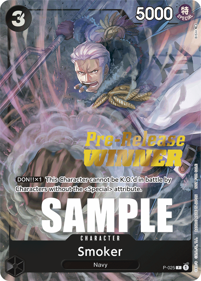 Smoker - P-025 - Promo (Pre Release Winner Stamp) - Promos