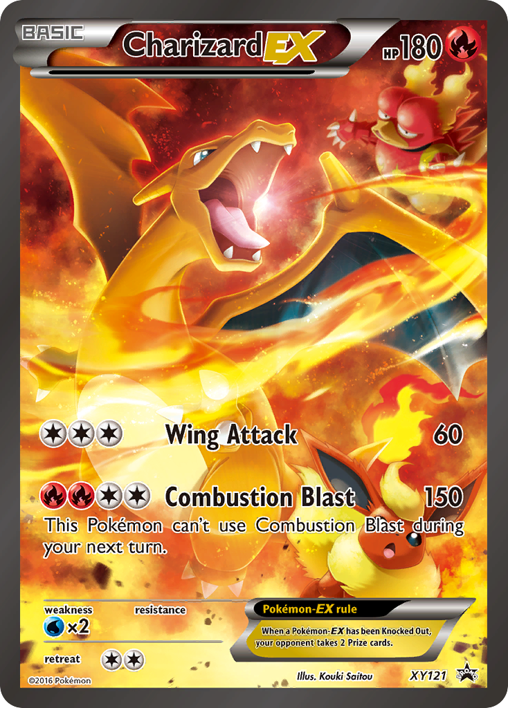 Charizard-EX - XY121 - XY Black Star Promos