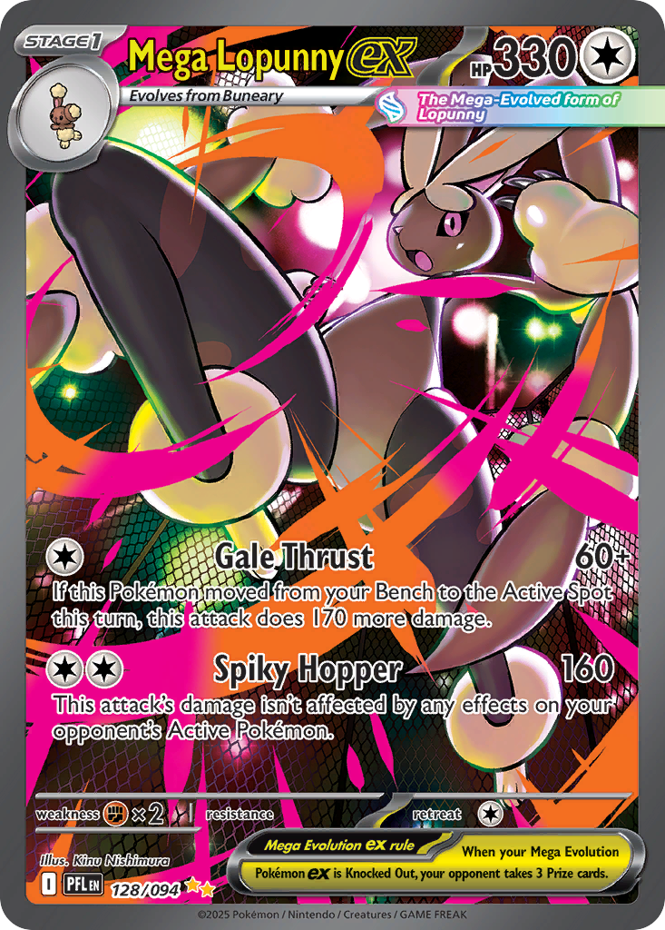 Mega Lopunny ex - 128/94 - Phantasmal Flames