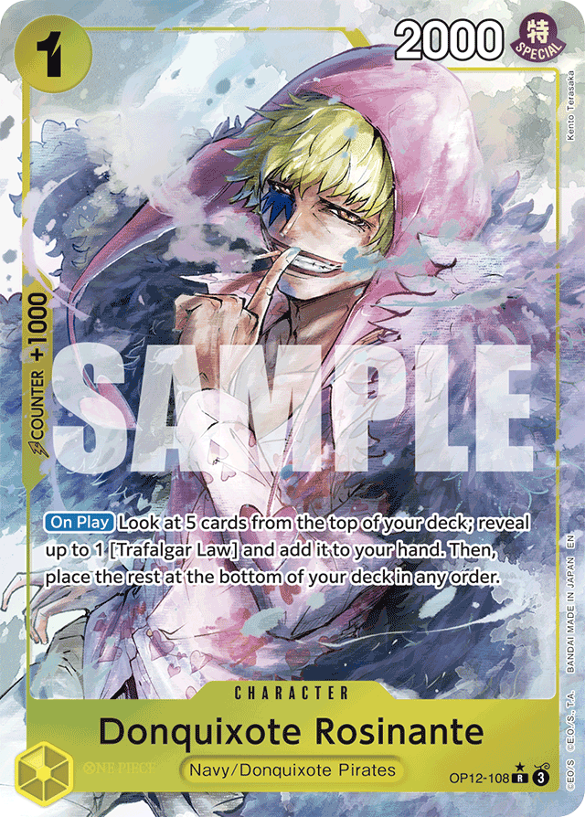 Donquixote Rosinante - OP12-108 - Rare (Alternate Art) - Legacy of the Master