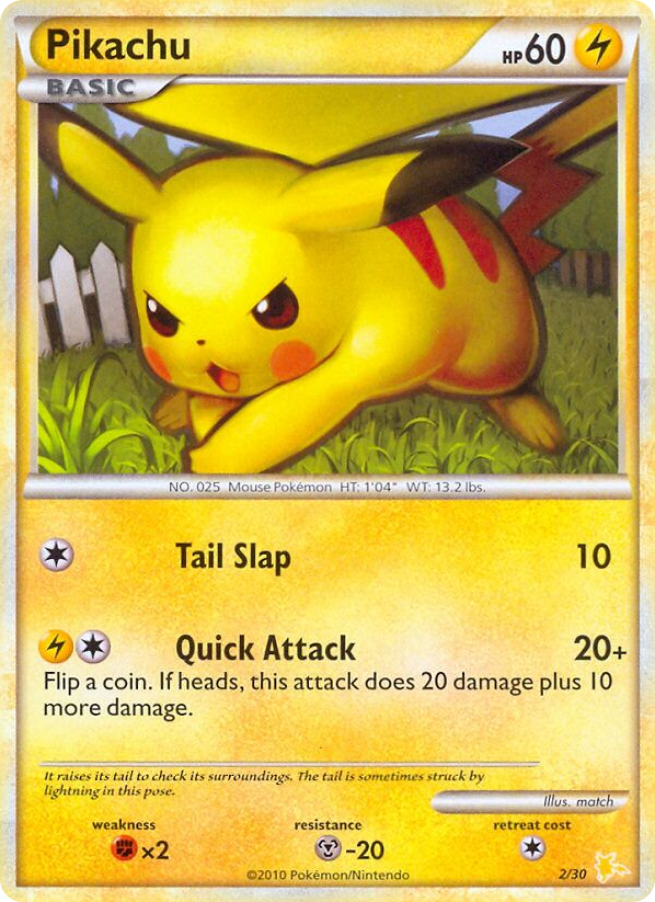 Pikachu - 02/30 - HGSS Trainer Kit Raichu