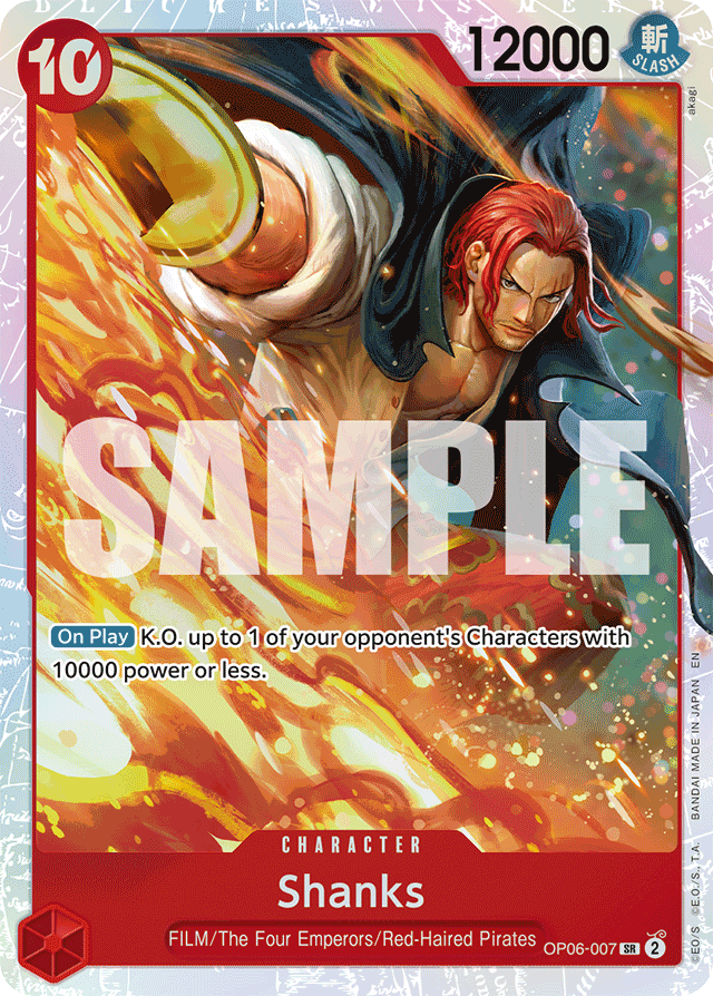 Shanks - OP06-007 - Super Rare (Reprint) - Wings of the Captain