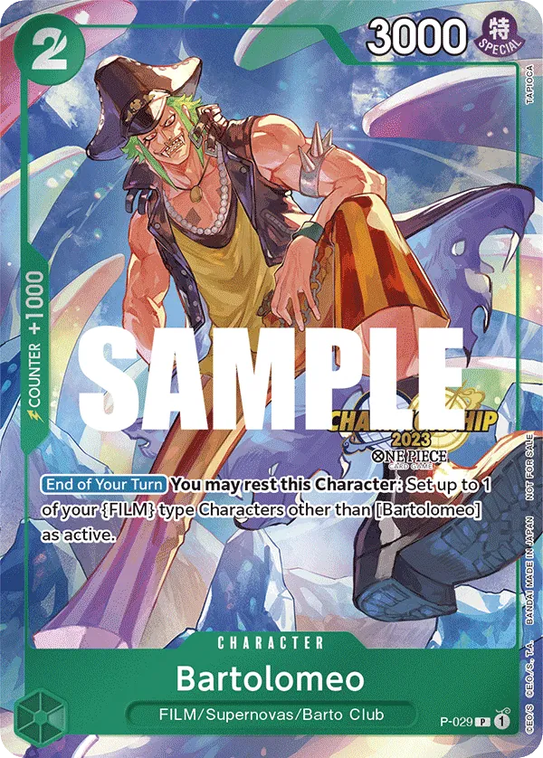 Bartolomeo - P-029 - Promo (Championship Stamp) - Promos